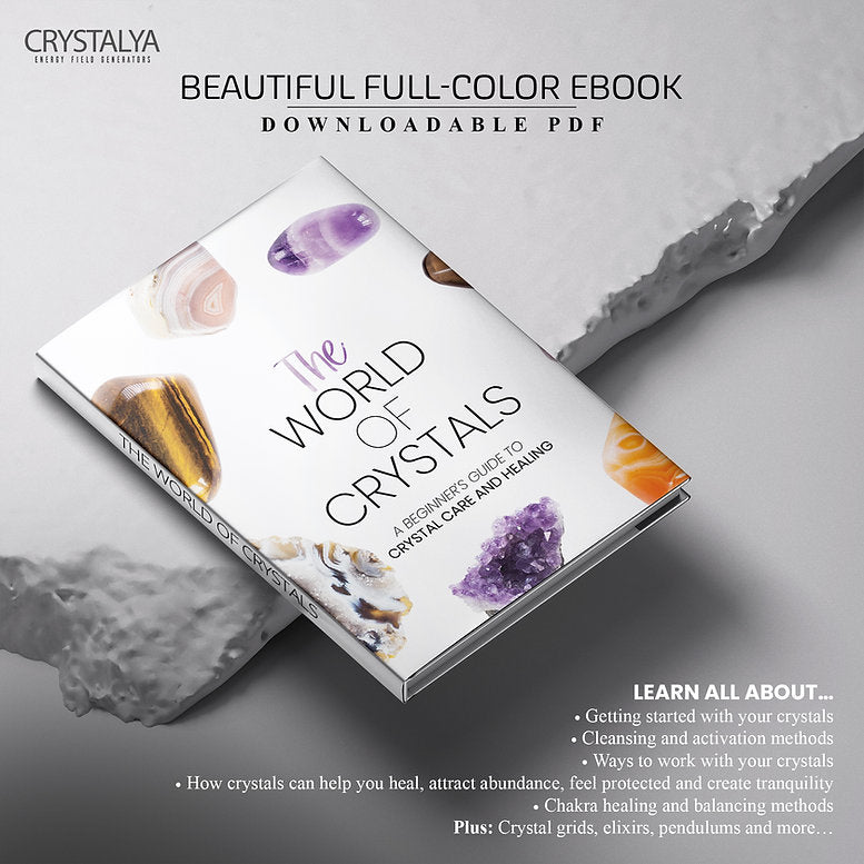 Crystalya's The World of Crystals A Beginner's Guide to Crystal Care and Healing Full Color Downloadable Ebook