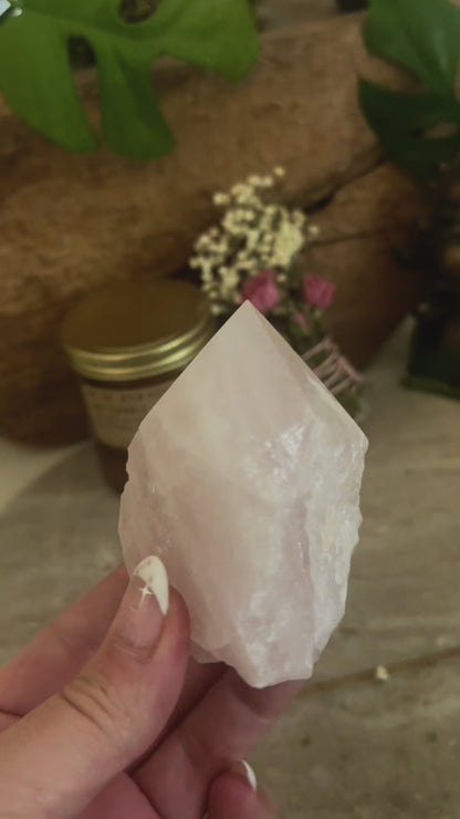 Self-Care Gift Set | Rose Sage Bundle | Rose Quartz | Scented Candle | Wellness | Aromatherapy